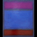 "Horizon Painting: Magenta, Blue, and Red"