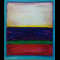 "Horizon Painting: Green Stripe" "Horizon Painting: Green Stripe"
